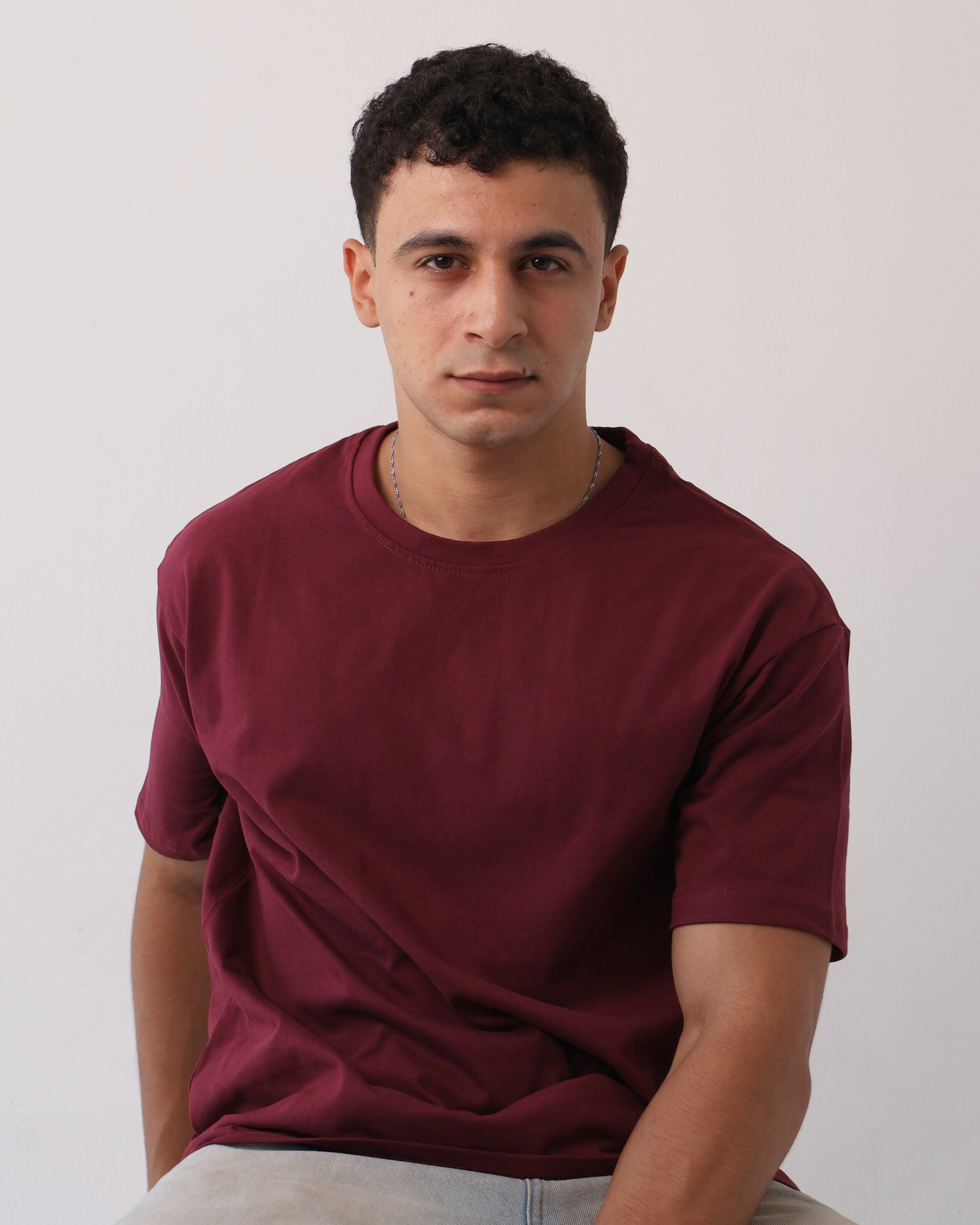 Burgundy Basic Tee