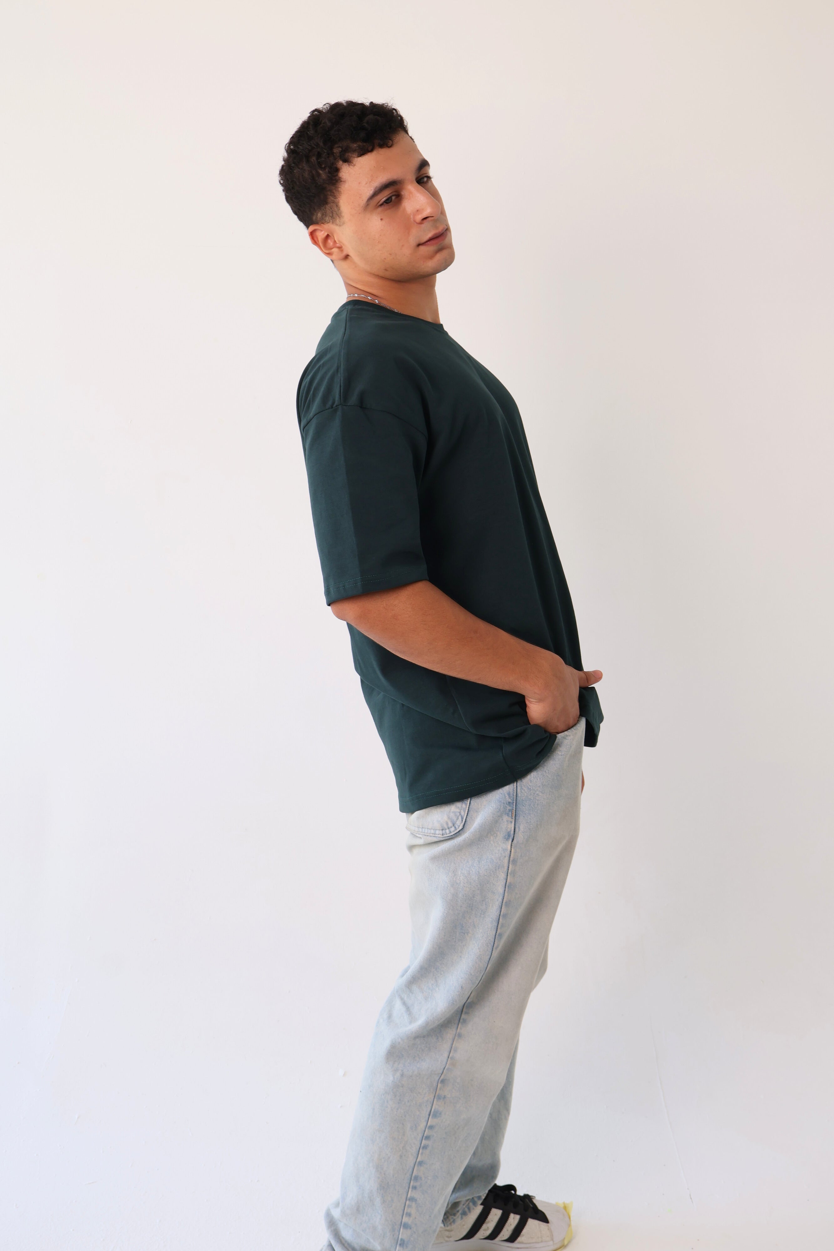 Dark Green Basic Tee