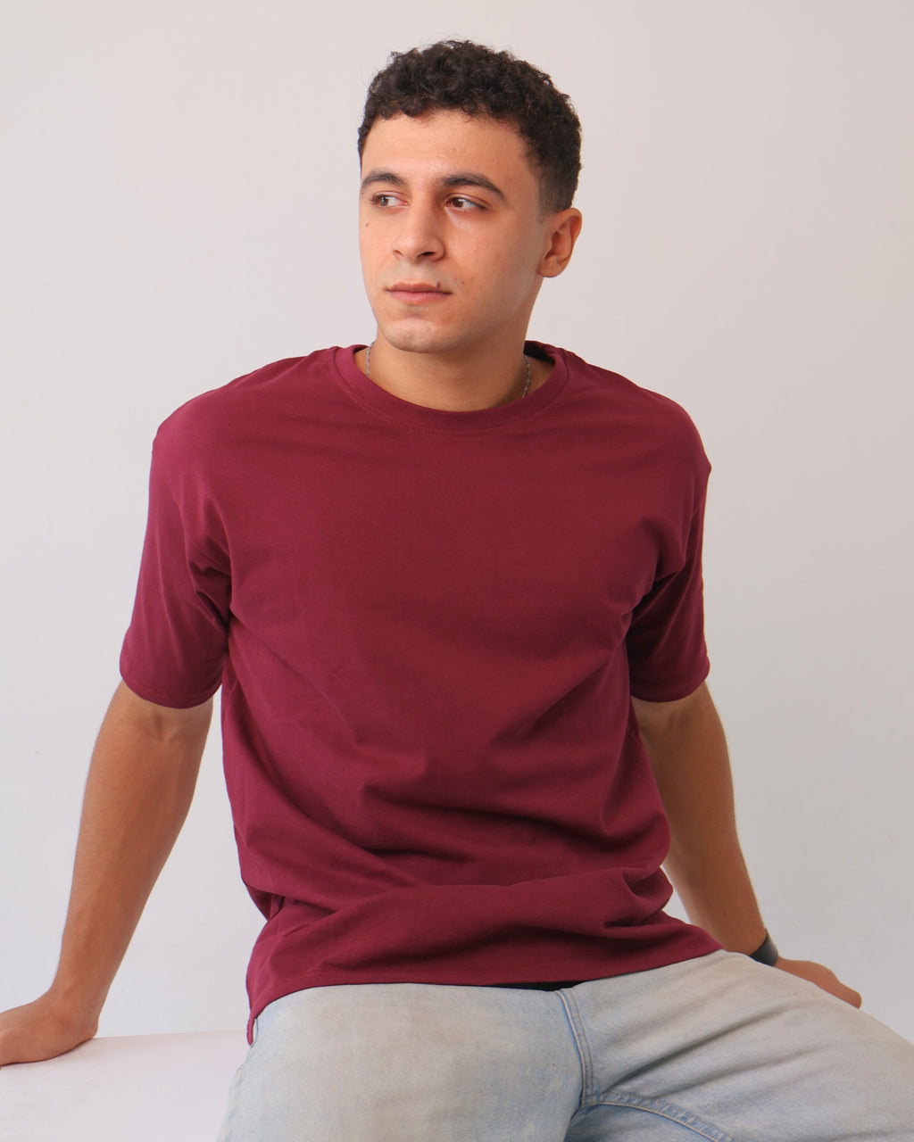 Burgundy Basic Tee