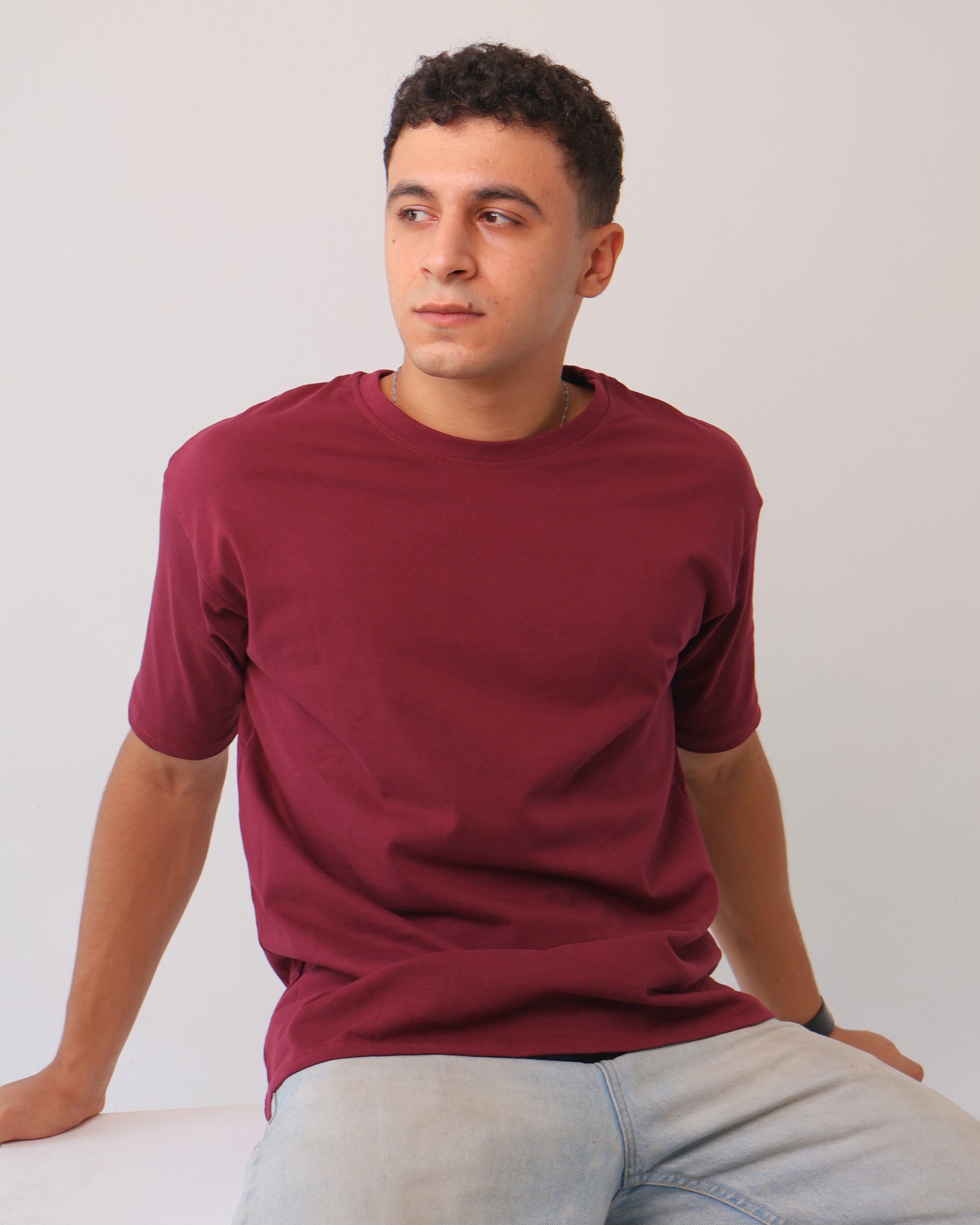 Burgundy Basic Tee