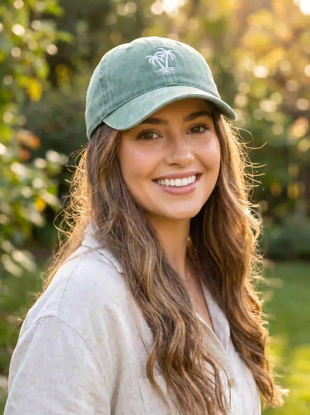 PALM Washed Green Cap