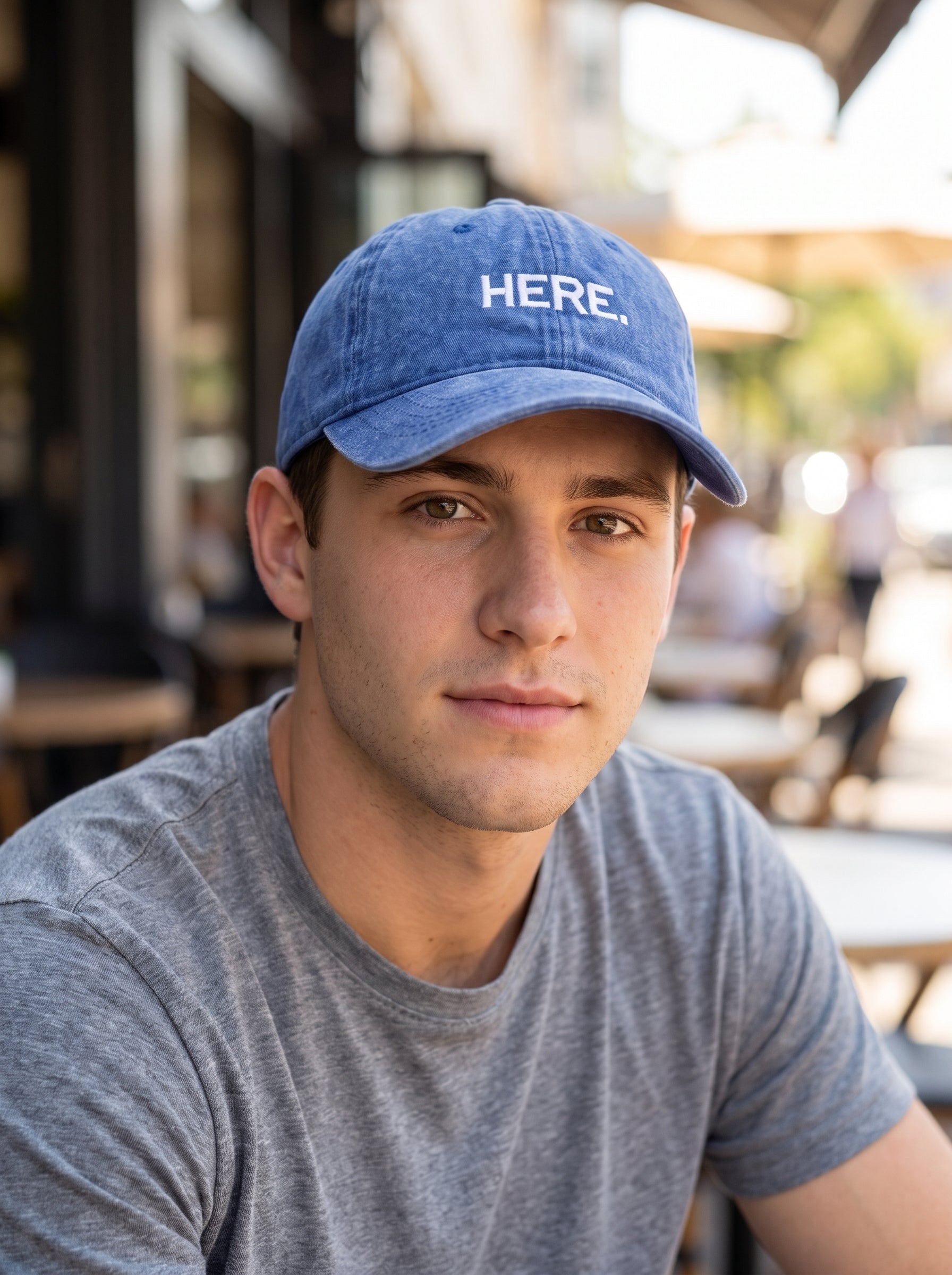 Here Blue CAP
