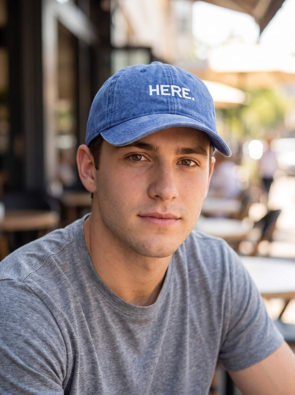 Here Blue CAP