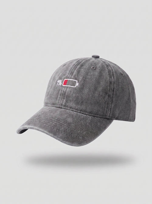 BATTERY Washed Grey Cap