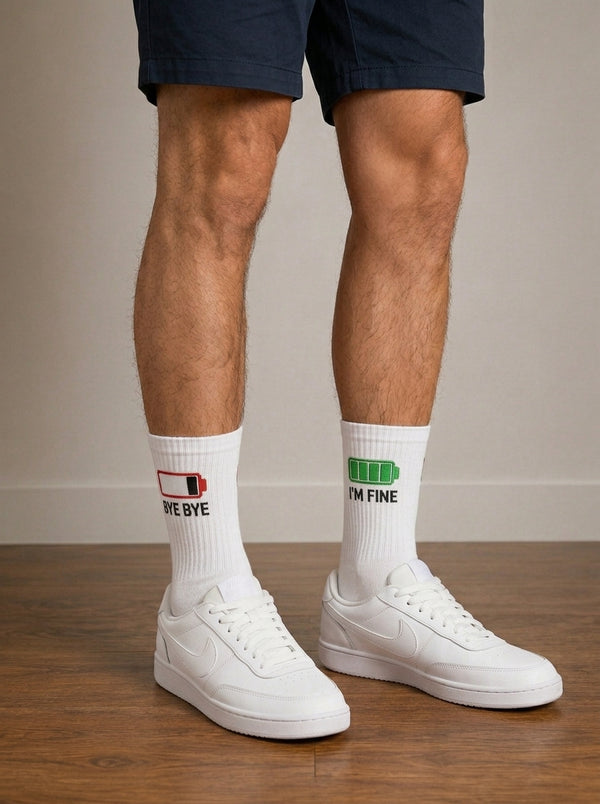 IAM FINE White Socks