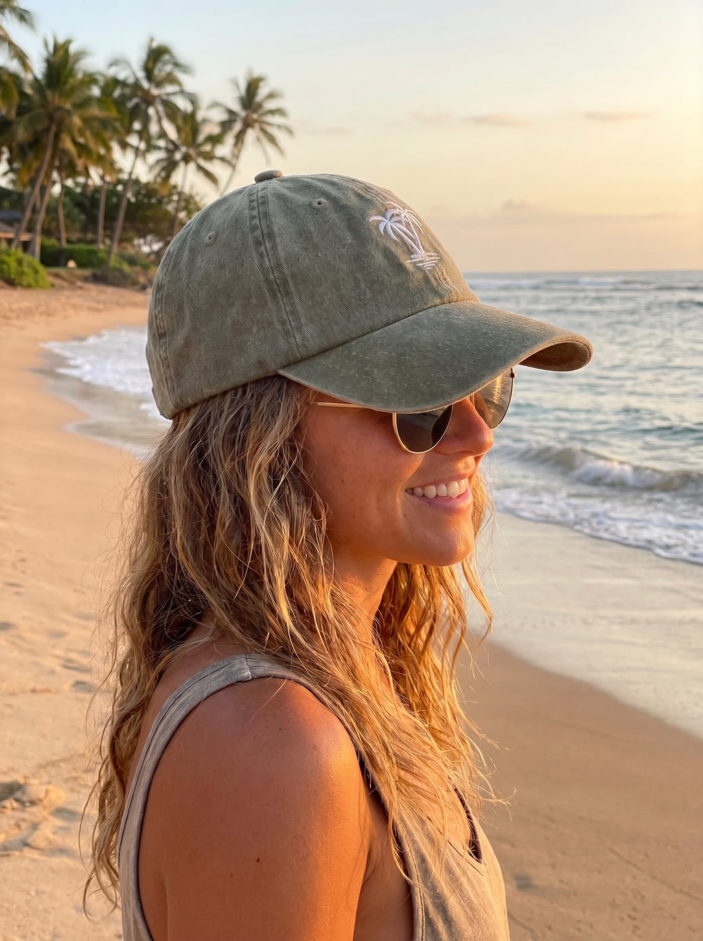 PALM Washed Olive Cap
