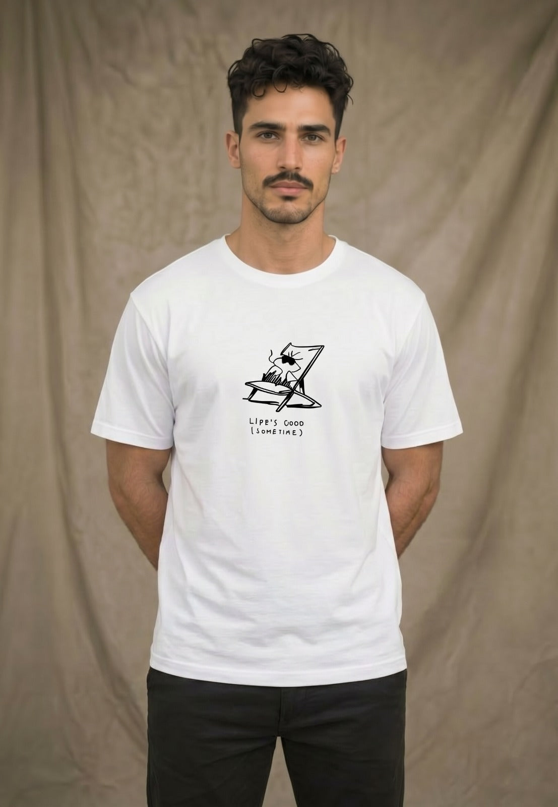 PALM White TEE Back