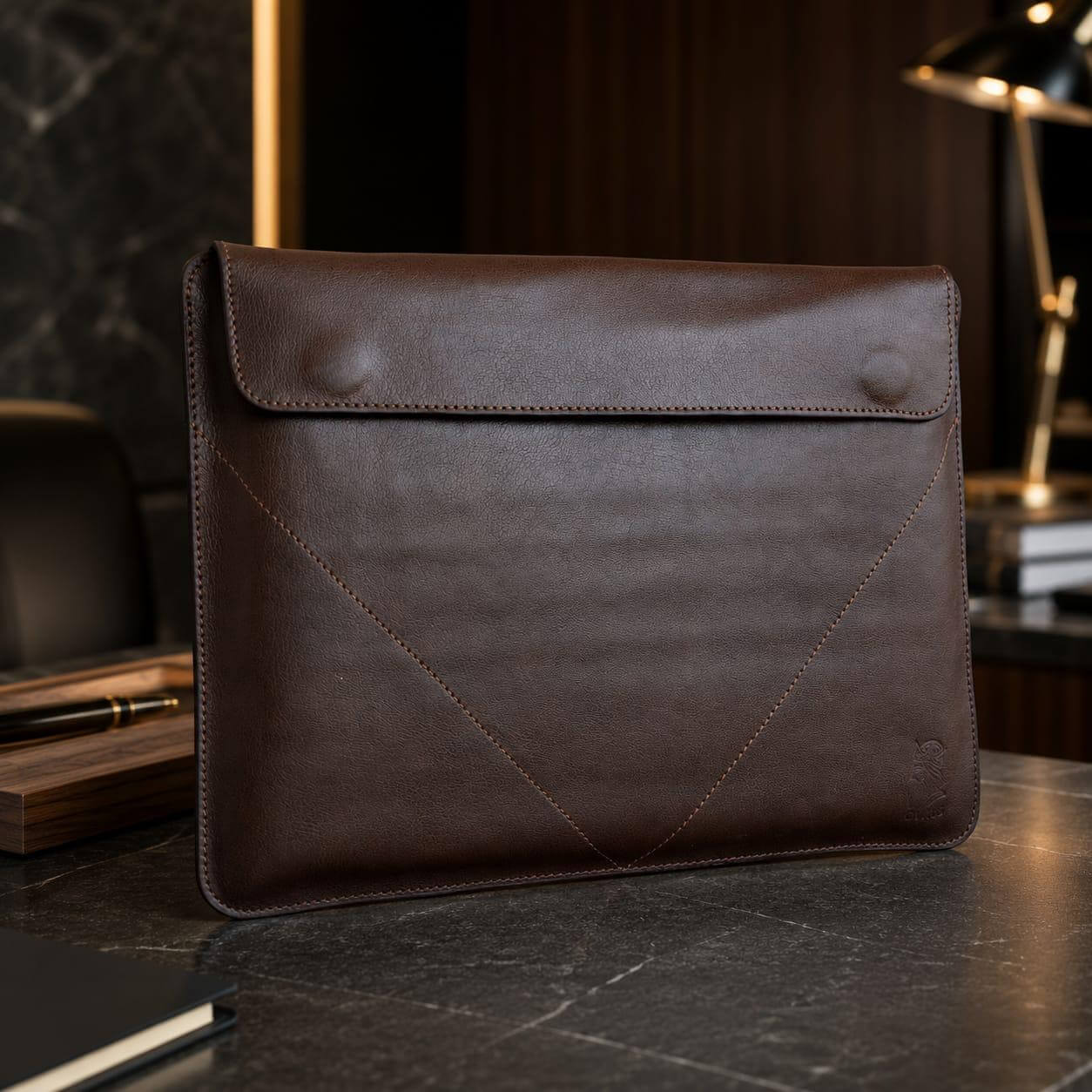 Leather Tech Sleeve Bag