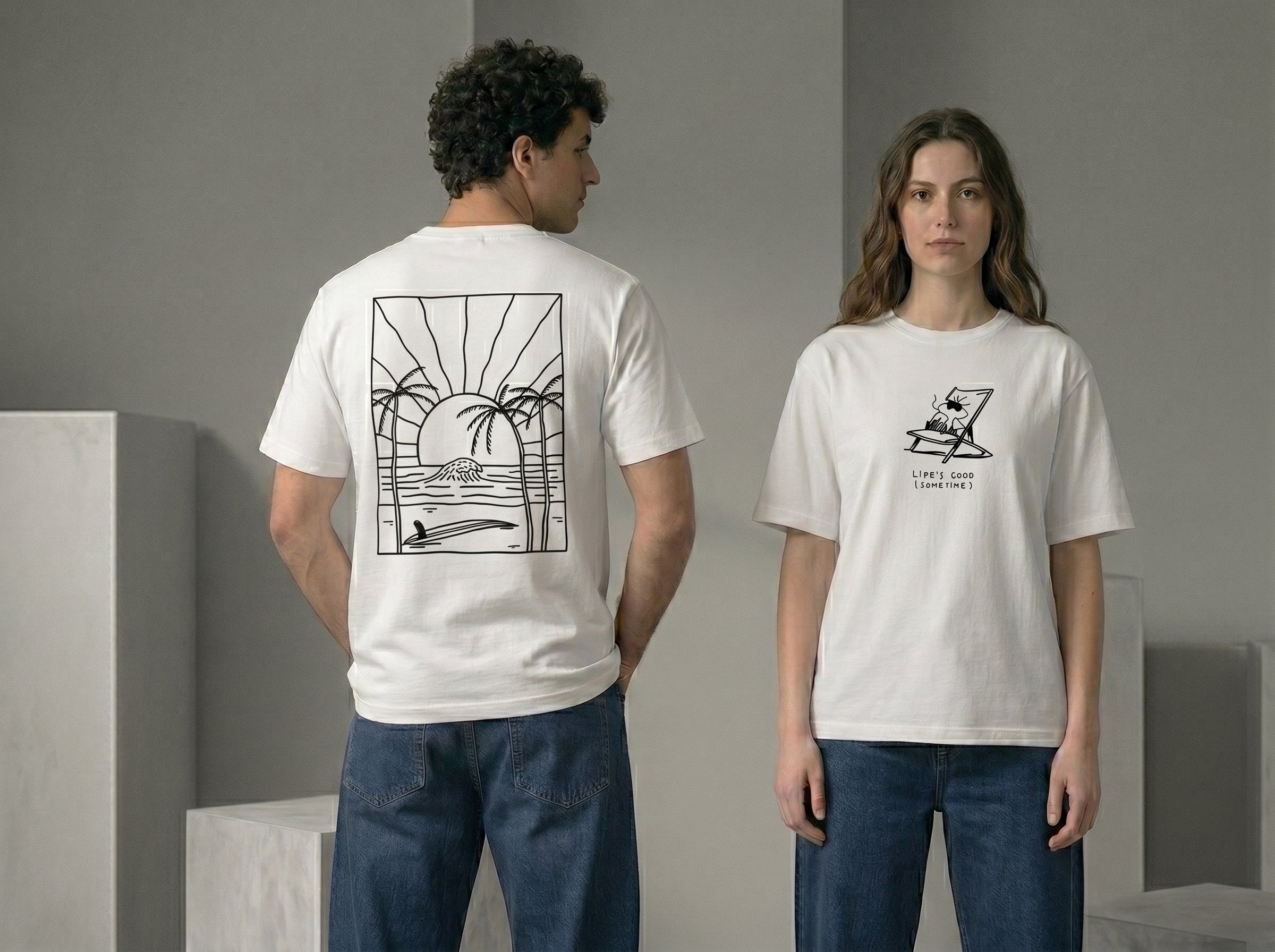 PALM White TEE