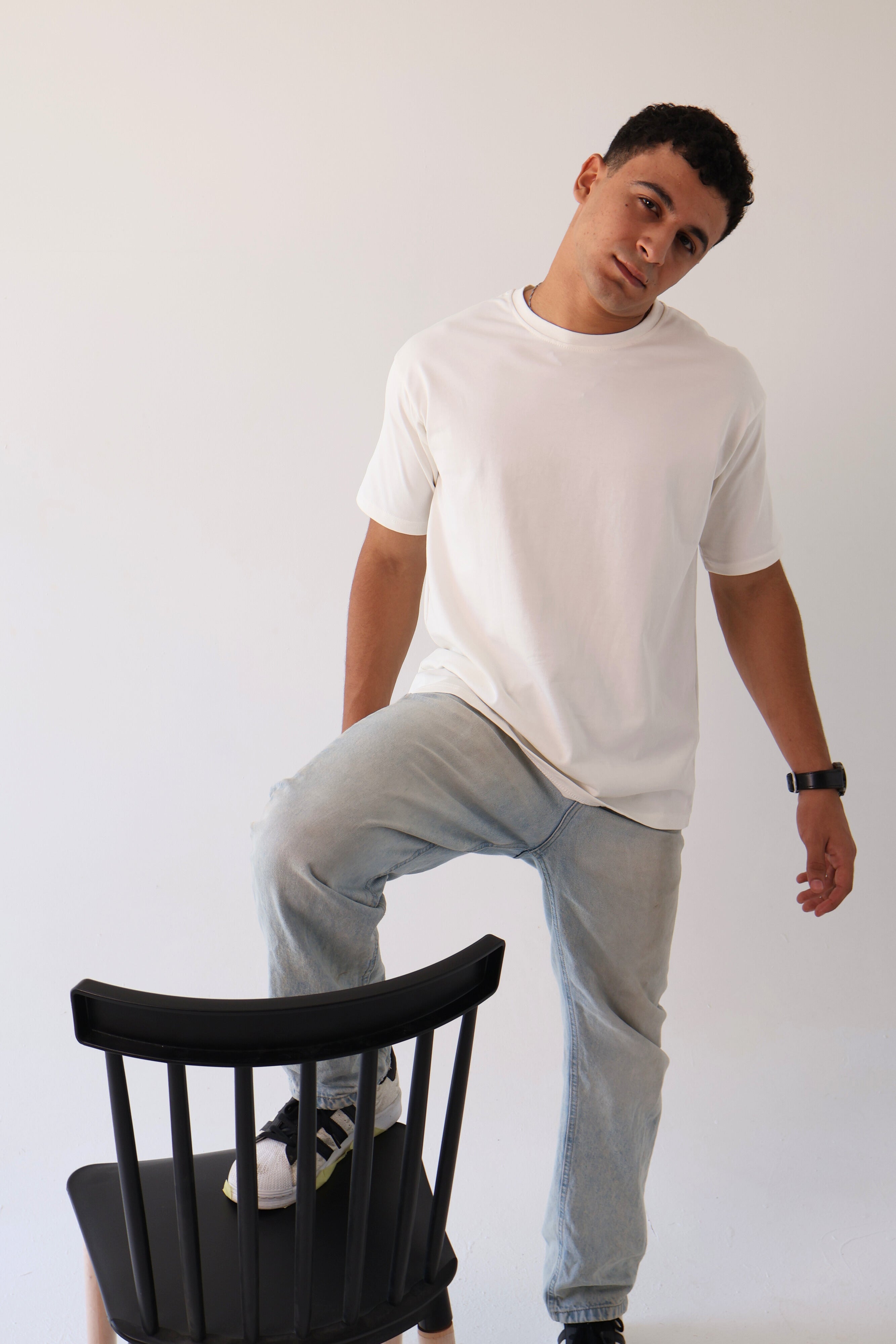 White Basic Tee
