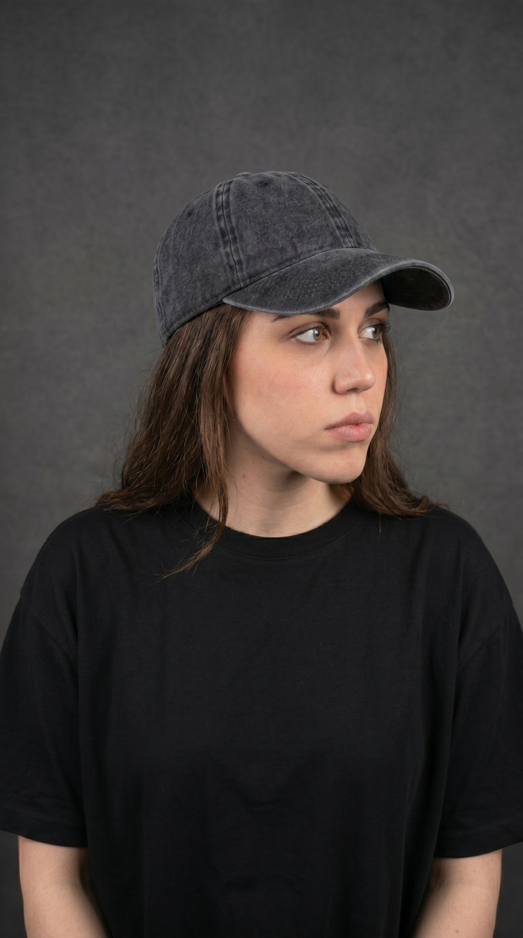 BLACK Washed CAP