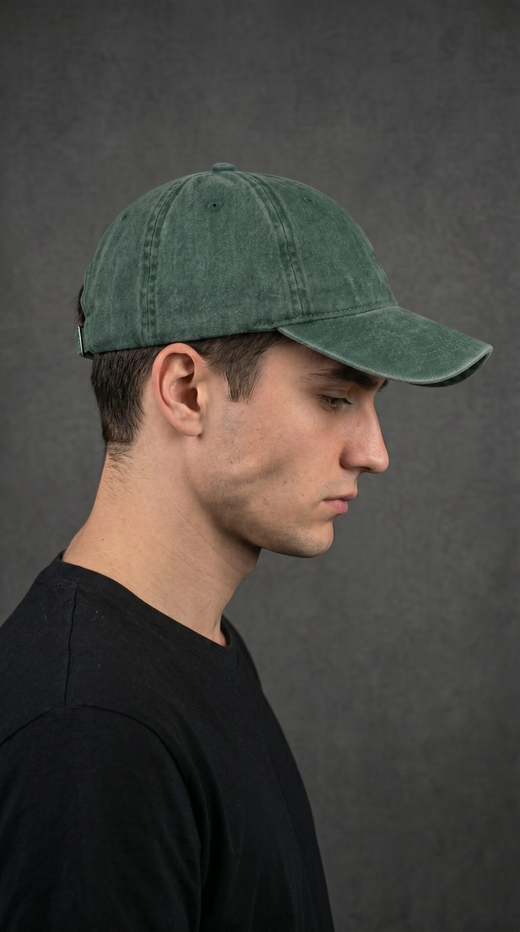 DARK GREEN Washed CAP