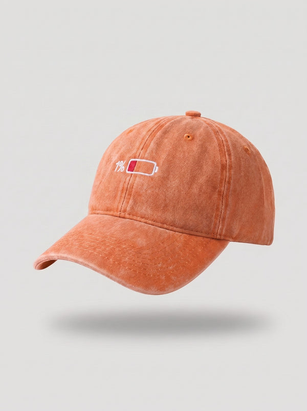 BATTERY Washed Orange Cap