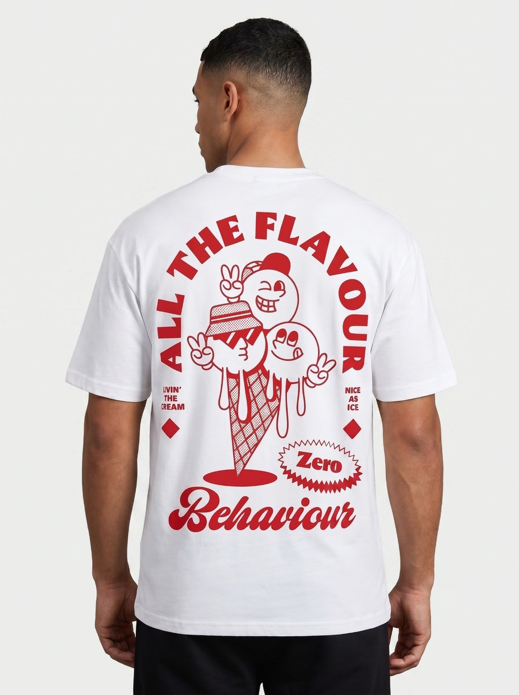 Cone White Tee Back