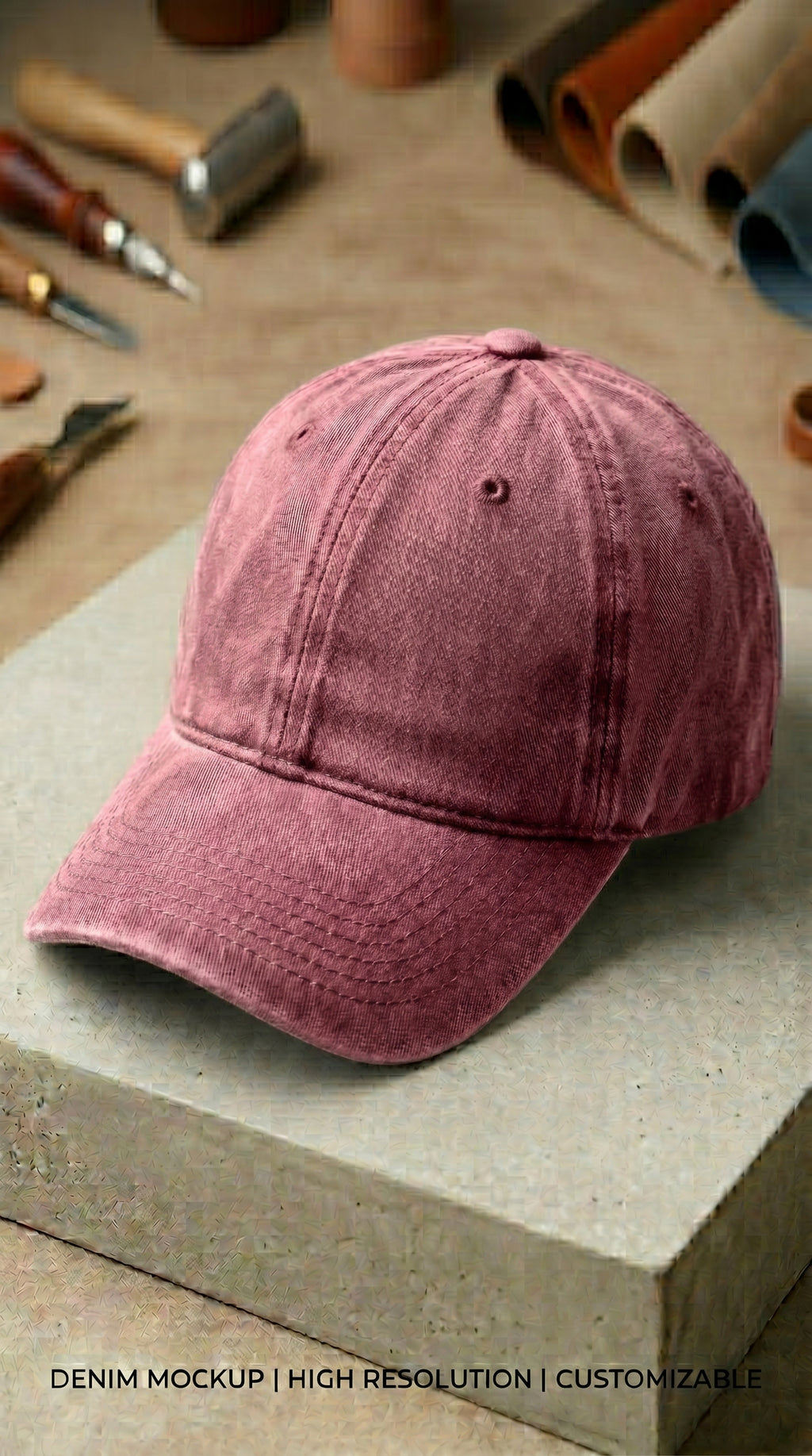 BURGUNDY Washed CAP