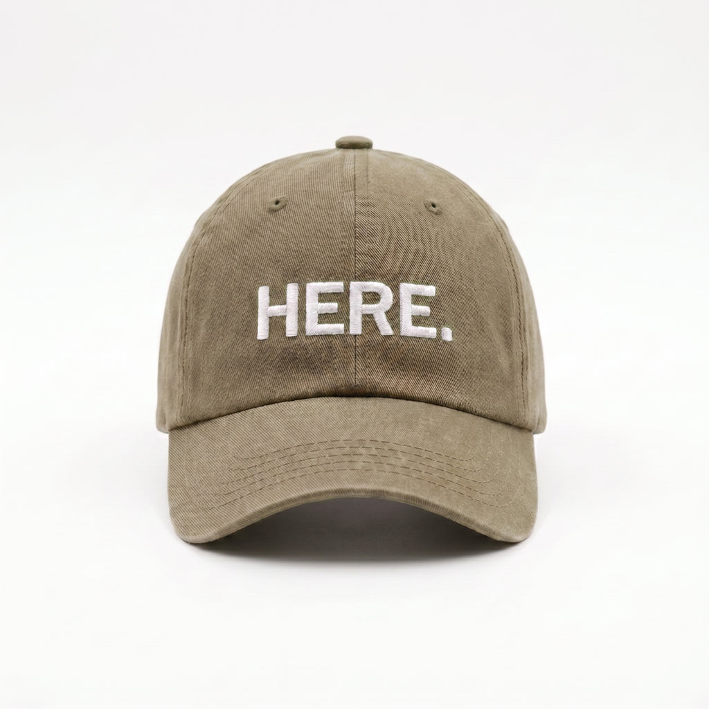 Here Dark Green Cap