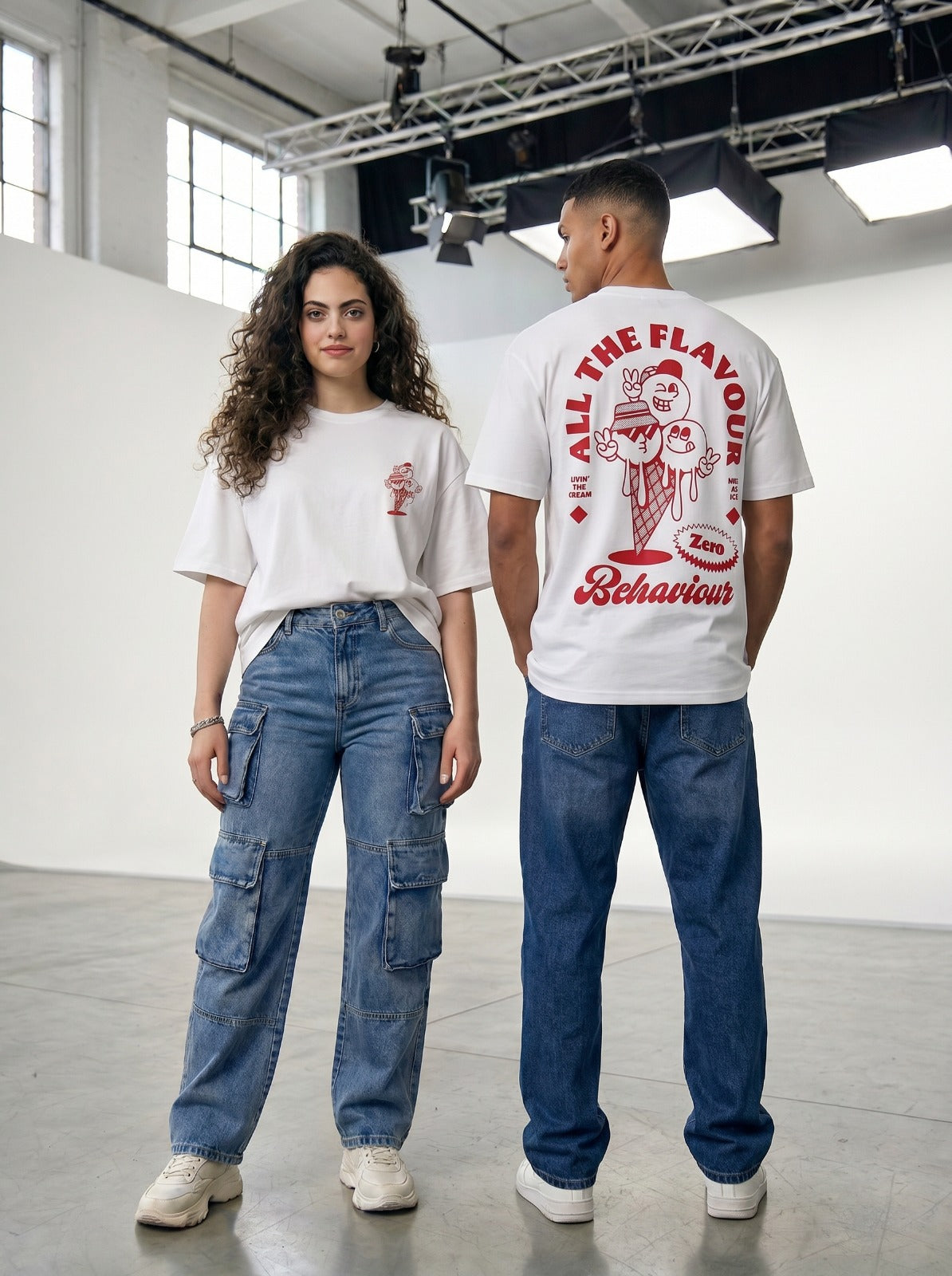 Cone White Tee Back