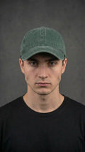 DARK GREEN Washed CAP