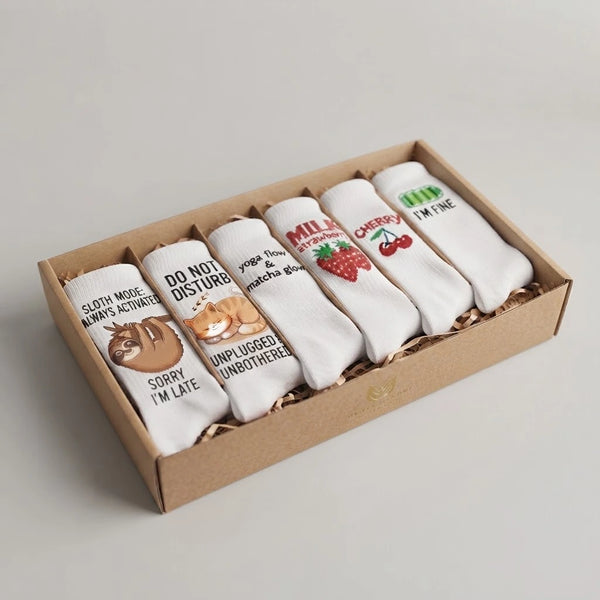Good Vibes socks -Pack of Six
